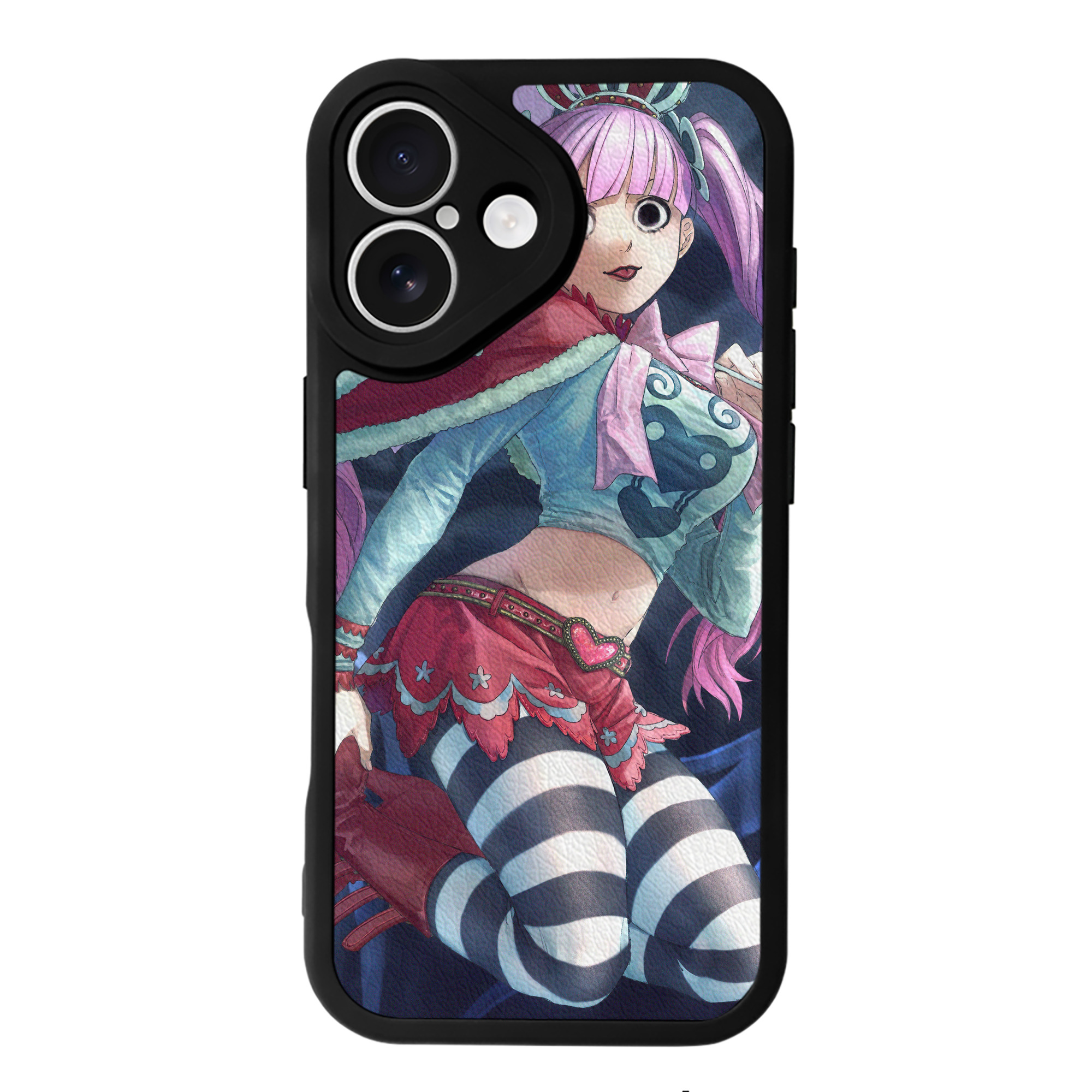 （画像用） ワンピース ONE PIECE 【iPhone 16シリーズ対応】シリコンスマホケース（レザー調） 材質：シリコン